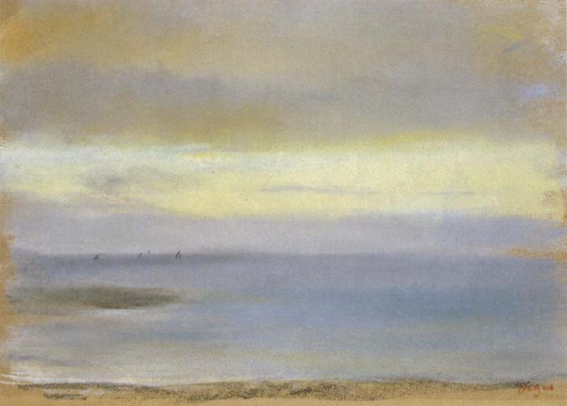Edgar Degas Marine Sunset France oil painting art